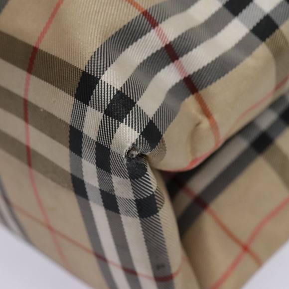 BURBERRY Nova Check Hand Bag Canvas Beige Auth ti2118 - Picture 15 of 16